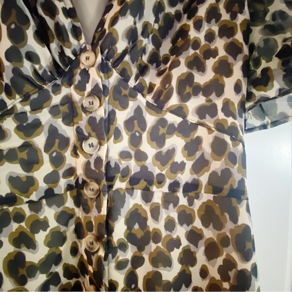 Heartloom leopard print button up midi dress - Picture 5 of 6